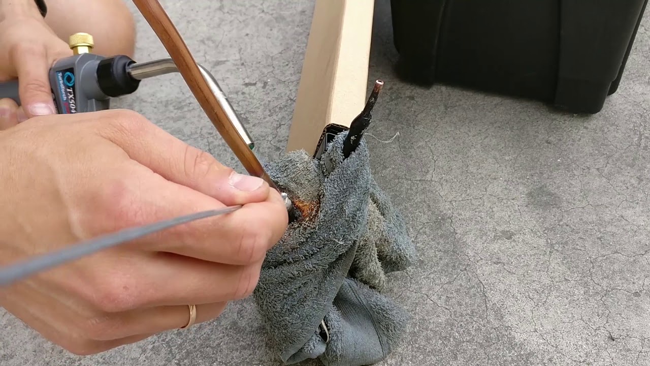 Учимся сами. Пайка алюминия на медь. Ремонт испарителя. How to fix