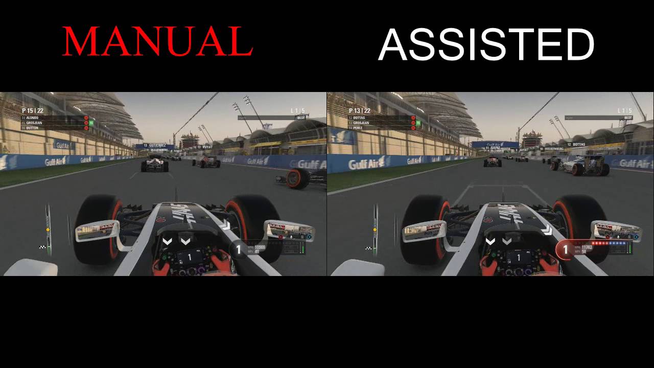 F1 2016 game: MANUAL STARTS VS ASSISTED STARTS