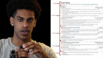 Web Developer Resume with NO Work Experience