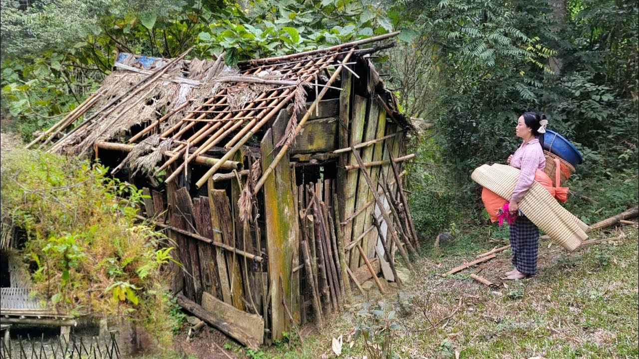 Young woman rebuilds her home | An incredible transformation after finding money in a landfill.