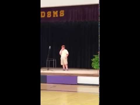 When I was your man by Andrew Estes at Double Springs Middle School Talent Show