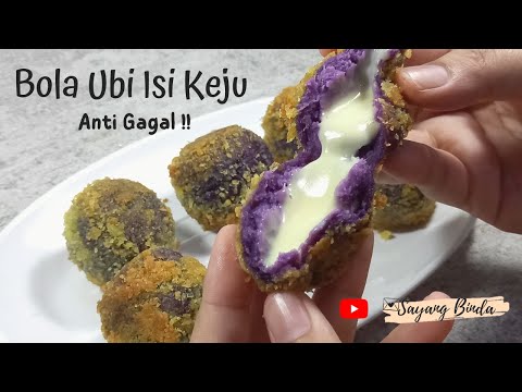 Resep Bola Ubi Ungu Isi Keju