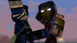 Scorpion vs Subzero (minecraft animation)