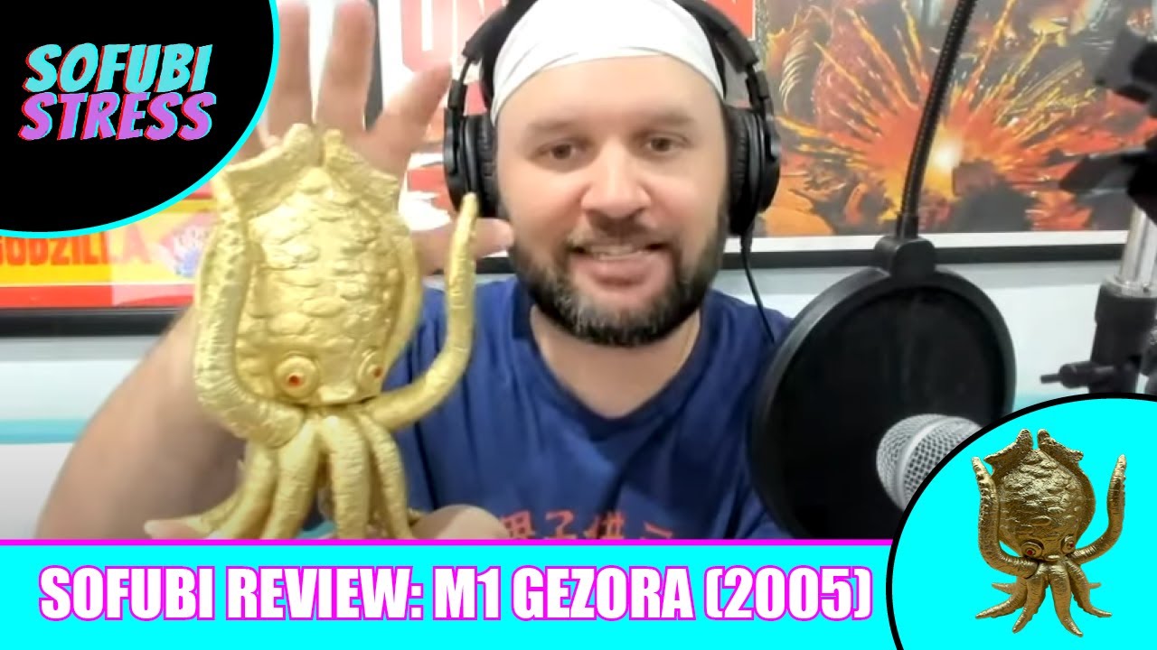 SOFUBI STRESS - Kaiju Toy Review: M1 Gezora (Golden)! Godzilla