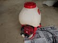 有光工業 SDP-208HB 4stエンジン背負動噴 オイル交換　Knapsack power sprayer oil change