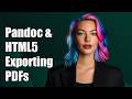 Pandoc and html5 exporting pdf's with huge margins