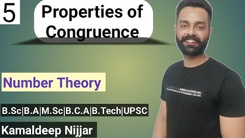 5. Important Properties of Congruence | congruence | Kamaldeep Nijjar  #numbertheory