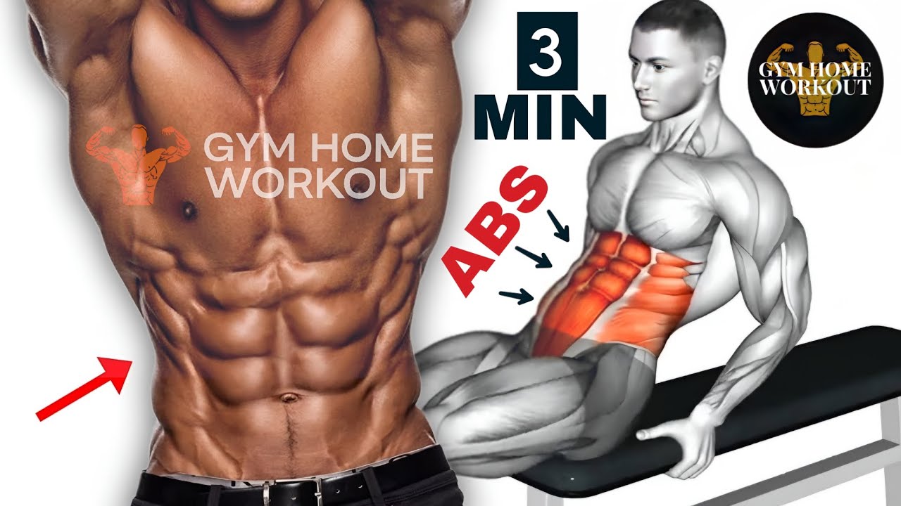 "3 min abs workout to have 6 pack at home (No equipment )"🔥🔥🔥 - YouTube