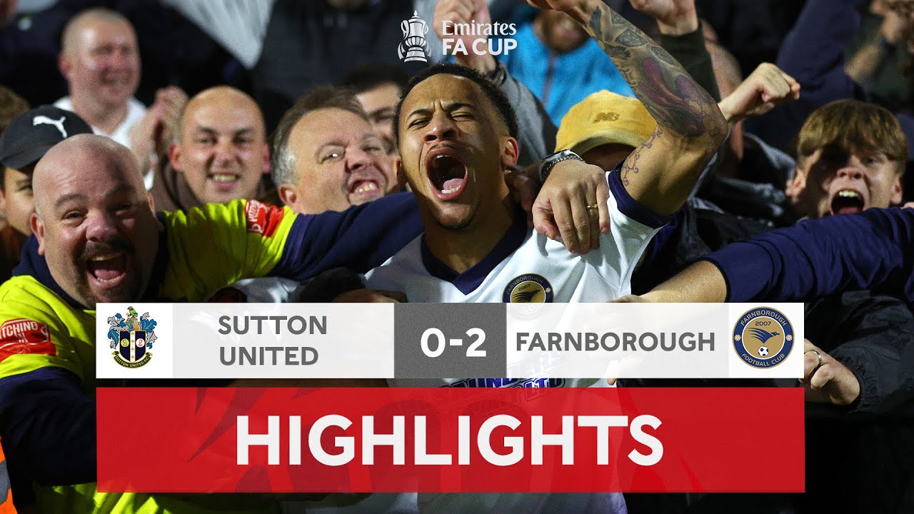 Sutton STUNNED By Two Late Boro Goals! Sutton United 02 Farnborough