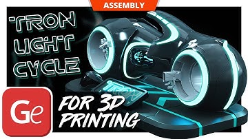 TRON Light Cycle 3D Printing Model | Assembly by Gambody