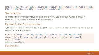 How to Merge Two Separate Key-Value Pairs in a Dictionary to Create a List of Dictionaries