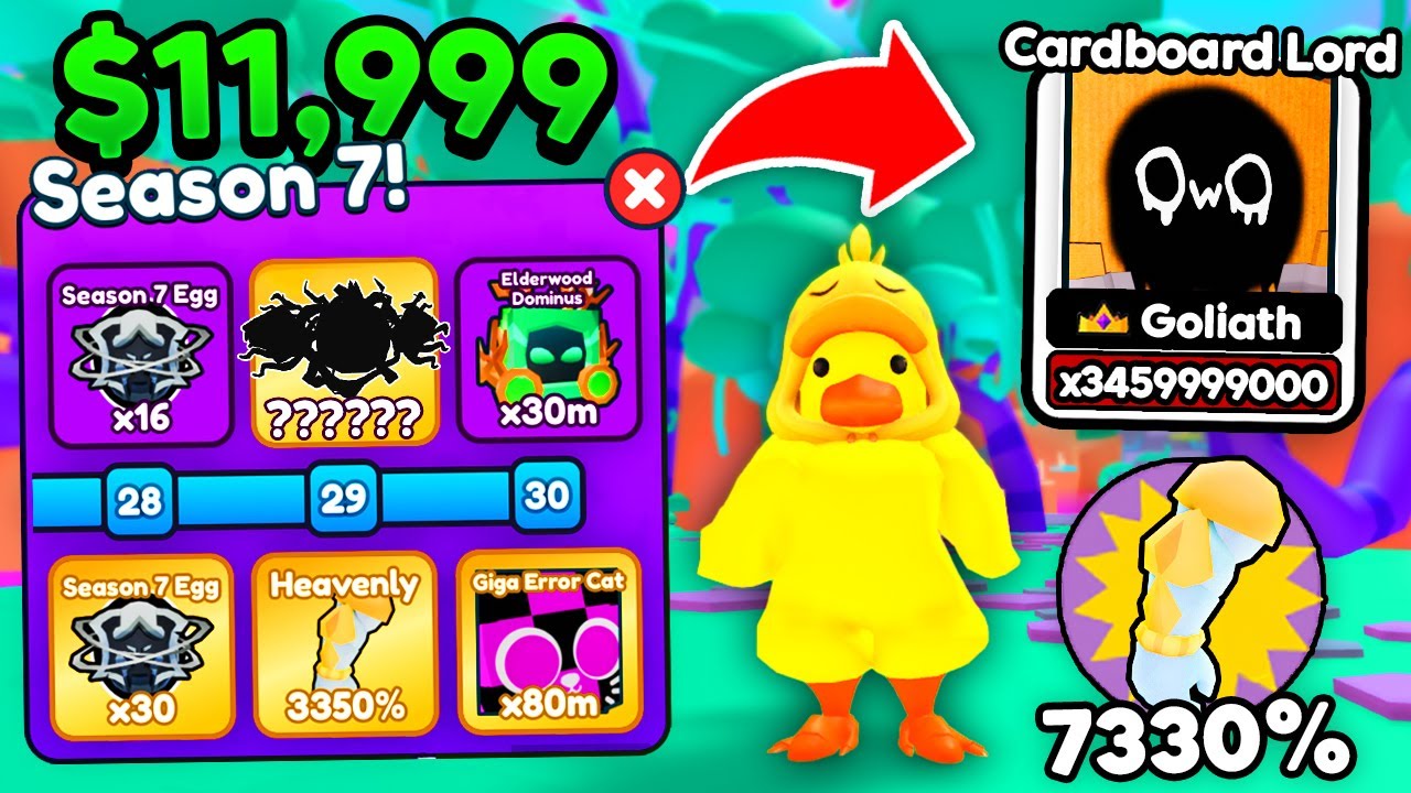 I Spent $11,999 Opening New Season 7 Eggs For 0.001% RARE Pets in Arm Wrestling Simulator! (Roblox)