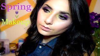 Colorful Spring Makeup| Collab with Color Me Cassie|  SimplyAlex♡