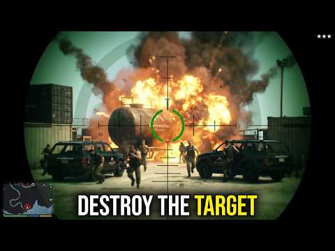 GTA 5 - Merryweather Outpost Raid + Ten Star Escape