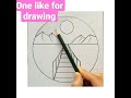 Beautiful mountain bridge drawing very easy step by step drawing