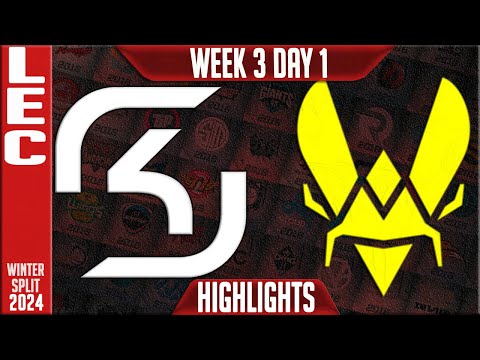 SK vs VIT Highlights | LEC Winter 2024 Week 3 Day 1 | SK Gaming vs Team Vitality