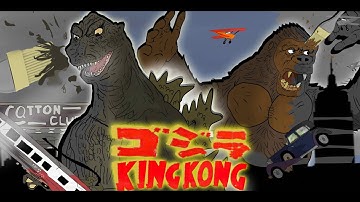 GODZILLA 54 VS ORIGINAL KING KONG-COLOR VERSION -KAIJU MOMENTS