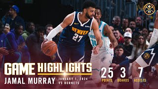 Jamal Murray Full Game Highlights vs. Hornets 🎥 | 1\/1\/24