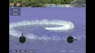 Playing rc boat sim screenshot 5