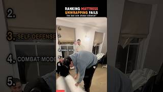 Unwrapping Mattress Fails #shorts #usa #fails