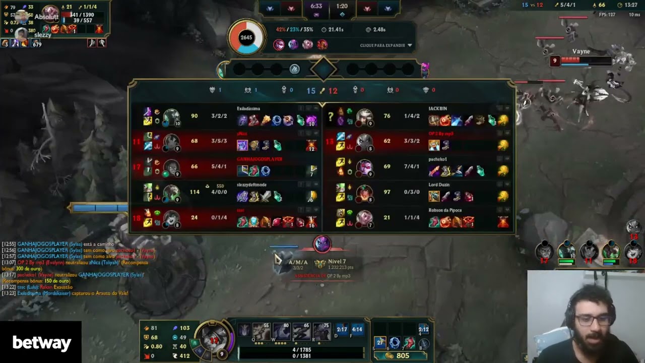 ABSOLUTT FULL TILTADO FALANDO TO CALMO KKK