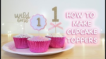 How To Make Cupcake Toppers With CRICUT | Jtru Designs