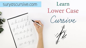 Cursive Letter p in Lowercase