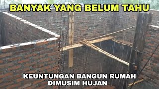 Advantages of building a house in the rainy season