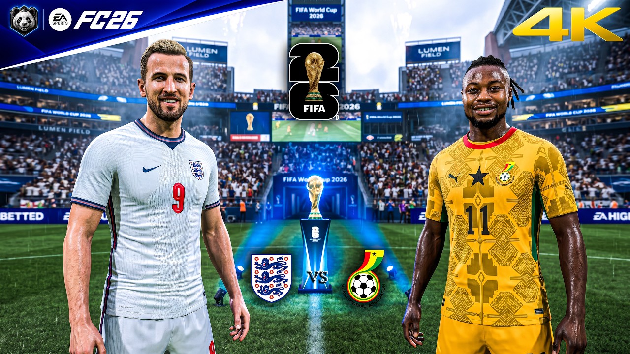 FC 26 - England vs. Ghana - FIFA World Cup 2026 Full Match | PC™ [4K60]
