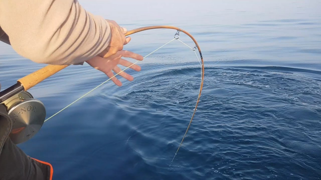 in Venda Canne da Pesca in Bambù Tonkin a Due Pezzi
