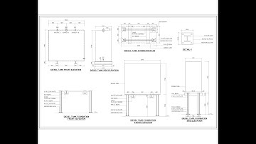 DIESEL TANK FOUNDATION DRAWING