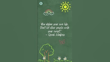 You define your own life  Don