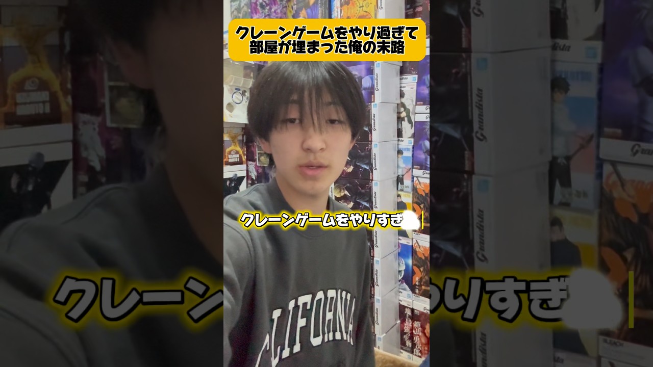 クレーンゲームをやり過ぎて部屋が景品だらけになった末路 #クレーンゲーム ＃あるある#ai音楽
