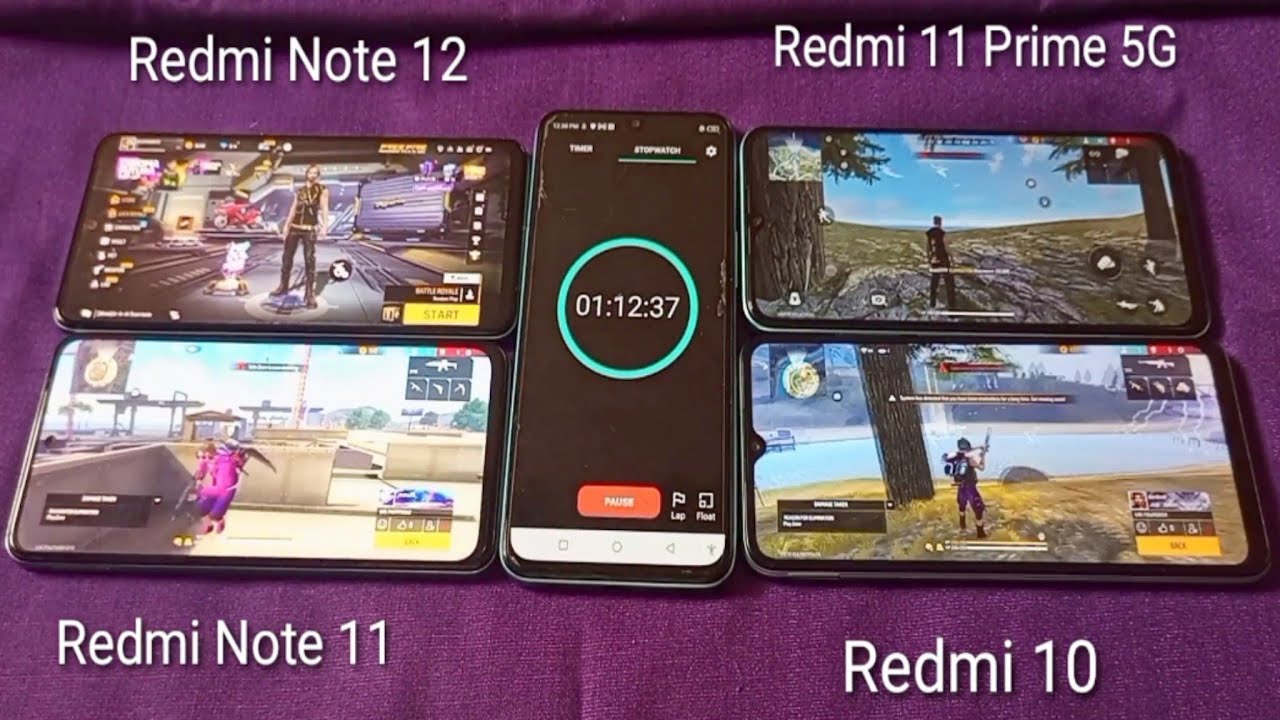 redmi note 12 vs redmi note 11 battery drain test