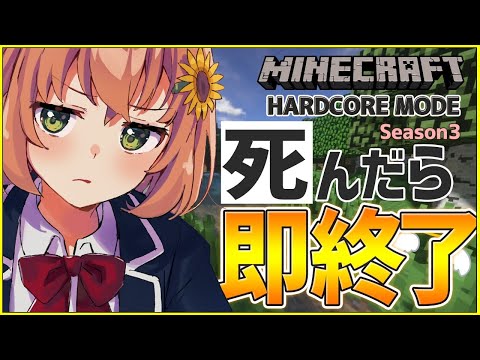 【マイクラ：ハードコアS3】デイヤメンド🐸♦ざくざく#3【本間ひまわり/にじさんじ】