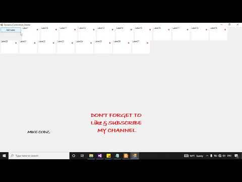 How to Add Dynamic Controls inside a panel and delete with dynamic Buttons- VB.net @mikecodz2821