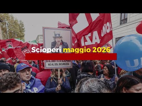 Video Scioperi a maggio 2026, il calendario completo: treni, aerei, trasporto pubblico