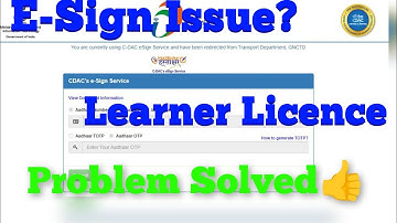 You are currently using C-DAC eSign Service and have been redirected from Transport Department.