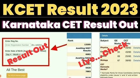 KCET Result 2023 Kaise Check Kare ? How to Check Kcet Result 2023 Karnataka ? Kcet Result 2023 Link