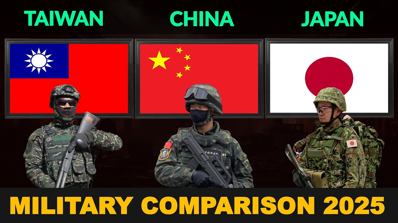 Taiwan vs China vs Japan Military Power Comparison in 2025 - YouTube