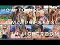 How To Use OMG Artistry Presets