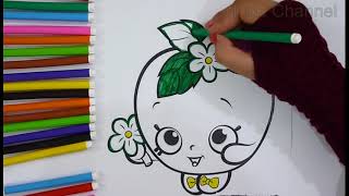 Shopkins Apple Blossom Coloring | Markers and Surprises