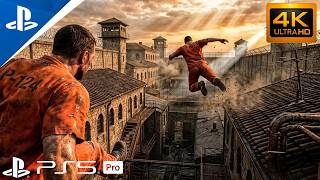 PRISON ESCAPE SCENE (UNCHARTED 4) – PS5 PRO™ GAMEPLAY | 4K 60FPS