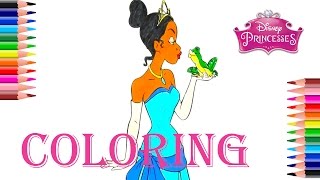 Full Coloring Pages for Kids Princess TIANNA Fun Activity for Children Guide