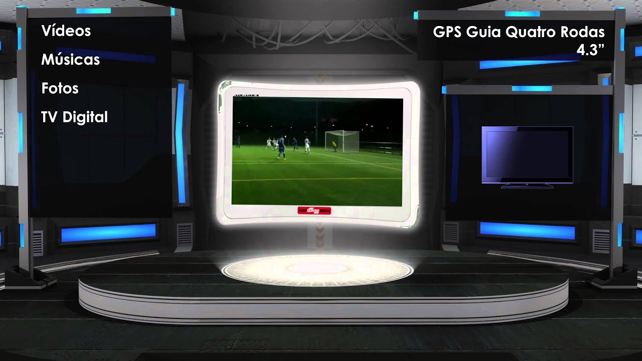GPS Guia Quatro Rodas 4.3 Tv Digital Slim MTC4373 YouTube