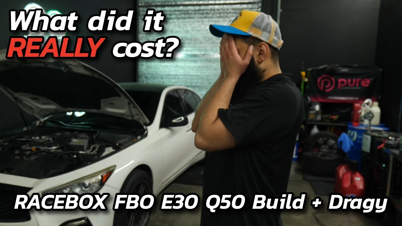 We built the CHEAPEST 10 second Q50... FBO E30 OTS BUILD + Dragy  [RACEBOX Q50 Ep 10]