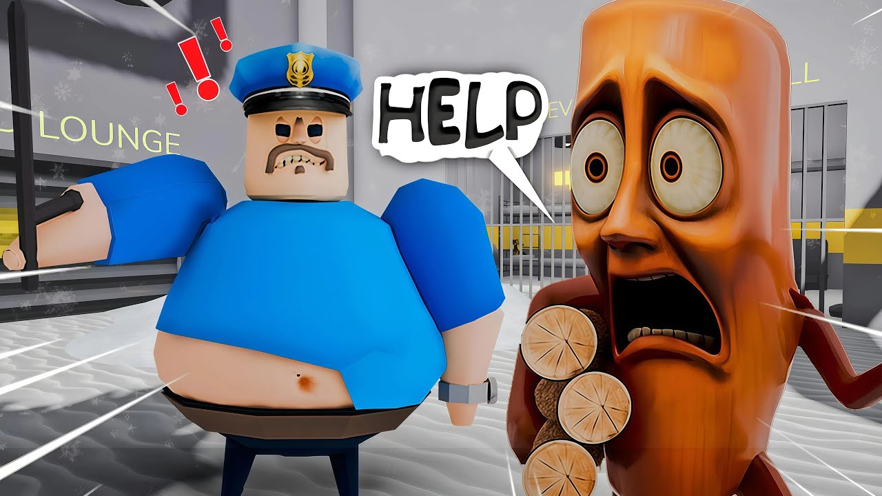 FROST MODE! TUNG TUNG SAHUR NEEDS HELP! ESCAPE FROM BARRY'S PRISON! #roblox #obby