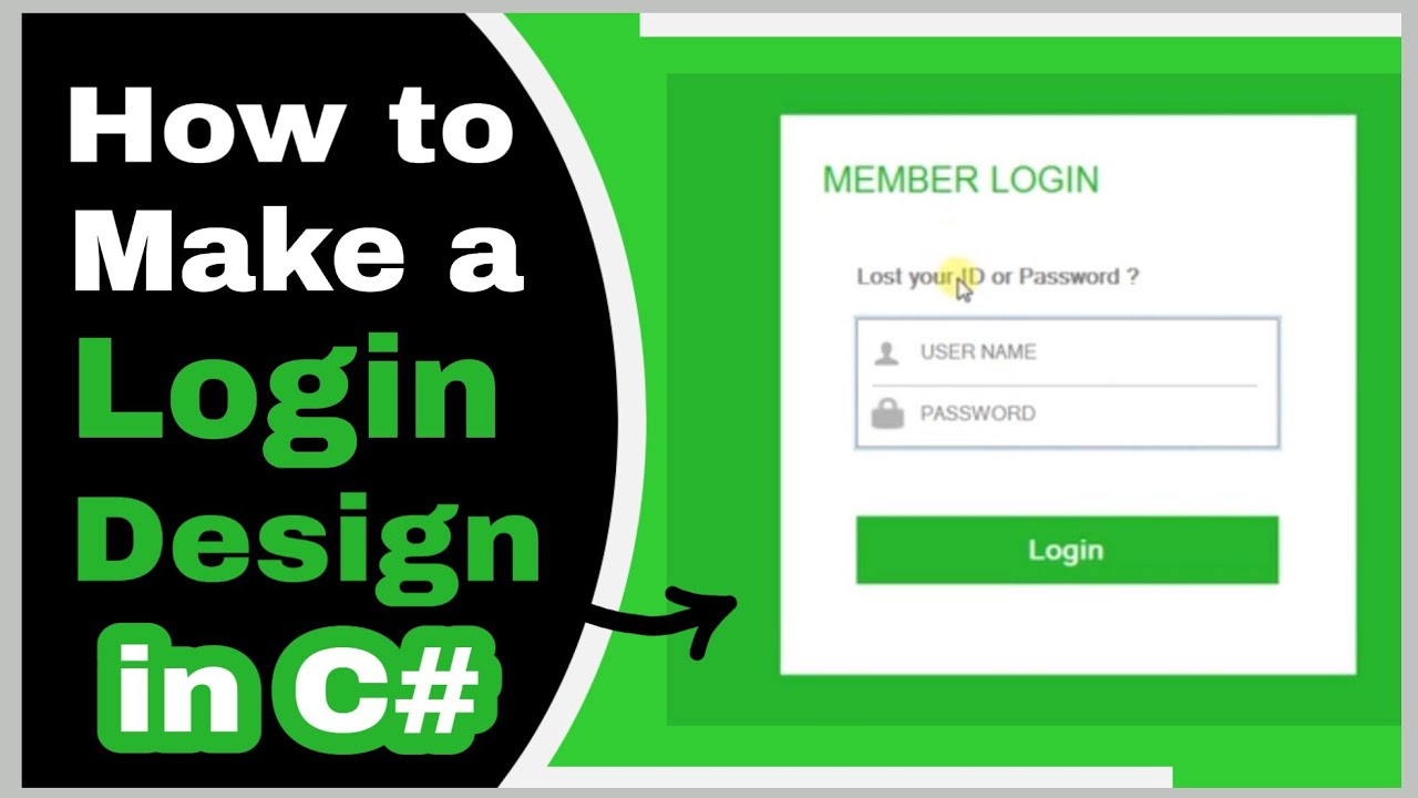 How To Create login Form Design in Csharp 2012 Within 10 Minutes Only