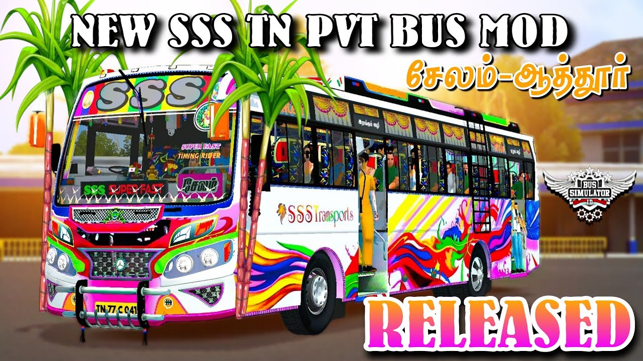 SSS Tn Pvt Bus Mod Livery|Released|Download|Bussid 