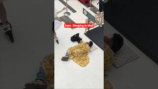 Dare: Sleeping in Mall😂#funny #viral #comedy